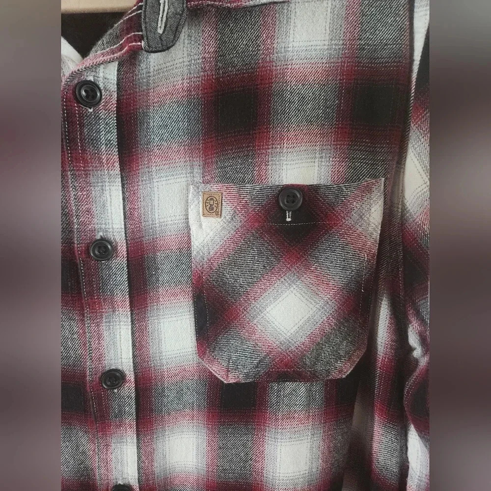 Men's Plaid Holiday Coleman Flannel Sz XL - Picture 4 of 8